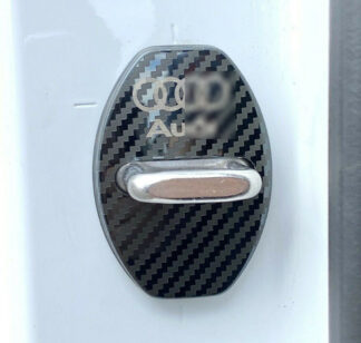 Carbon Fiber Style Door Latch Cover Audi