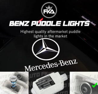Puddle Lights Mercedes Simple Logo Door Courtesy For C Class E Class GLC (2012-2023)